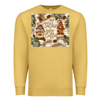 Antique Gold no talkie before coffee with gnomies Premium Sweatshirt - TumblerDesignByShophia
