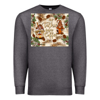 Charcoal Heather no talkie before coffee with gnomies Premium Sweatshirt - TumblerDesignByShophia