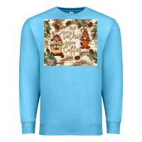 Ocean Blue no talkie before coffee with gnomies Premium Sweatshirt - TumblerDesignByShophia