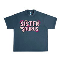 Midnight Navy sister saurus Urban Heavy Tee - MaliasSmallBusiness