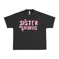 Pigment Black sister saurus Urban Heavy Tee - MaliasSmallBusiness