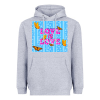 Heather Grey love is love Heavyweight Hoodie - TumblerDesignByShophia
