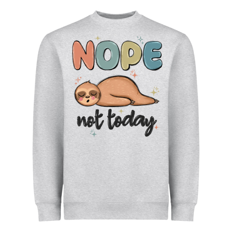 Nope Not Today Heavyweight Sweatshirt by MaliasSmallBusiness | Teevron