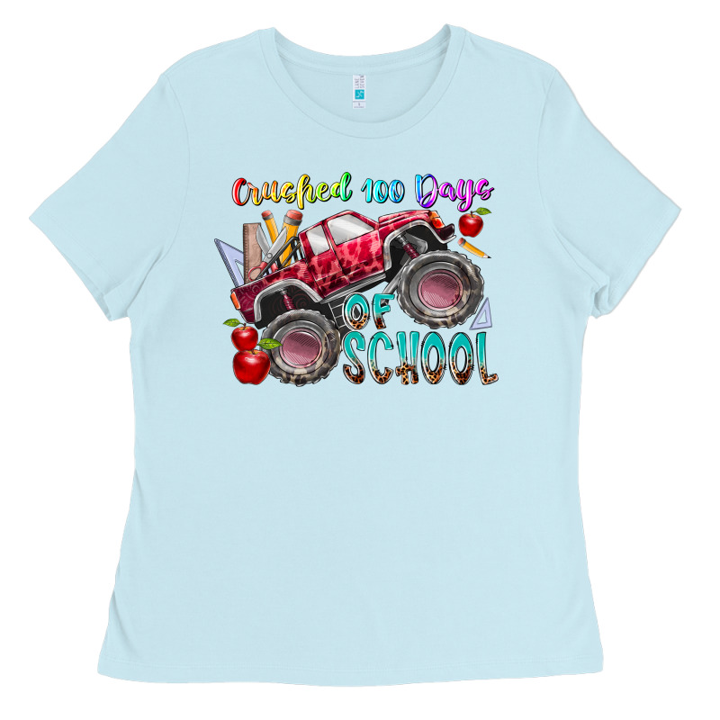 Crushed 100 Days Of School Ladies Tee by RacoonDesign | Teevron