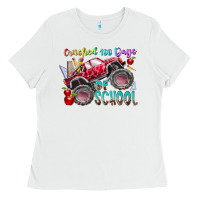 White crushed 100 days of school Ladies Tee - RacoonDesign