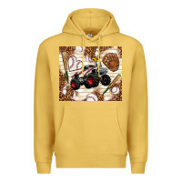Antique Gold baseball crusher Premium Hoodie - TumblerDesignByShophia