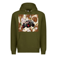 Army Green baseball crusher Premium Hoodie - TumblerDesignByShophia
