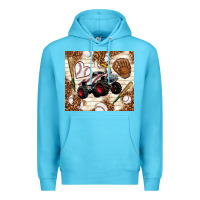 Ocean Blue baseball crusher Premium Hoodie - TumblerDesignByShophia