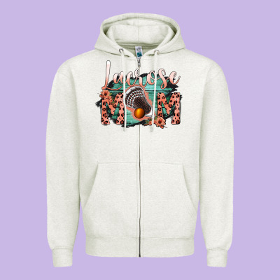 Lacrose Mom Zipper Hoodie Designed By Bettercallsaul
