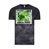 Cloud Black st patricks day Vintage Tee - MaliasSmallBusiness