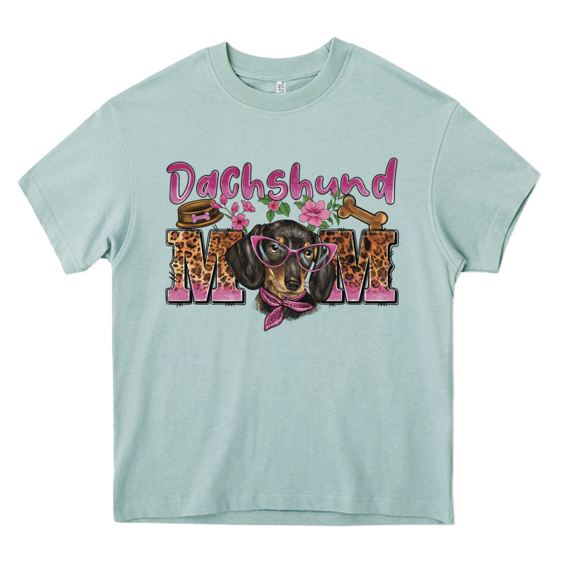 Dachshund Mom Heavy Core Tee by BarkalooDesign | Teevron
