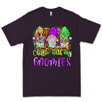 Plum mardi gras chillin' with my gnomies Premium Tee - JahusDesignShop