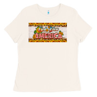Bone god bless america sunflower license plate Ladies Tee - HRA Design Shop