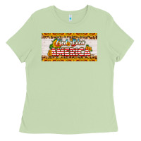 Matcha god bless america sunflower license plate Ladies Tee - HRA Design Shop