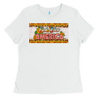 White god bless america sunflower license plate Ladies Tee - HRA Design Shop