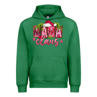 Emerald Pink Christmas Mama Claus Urban Hoodie - FaDigitalArtStudio