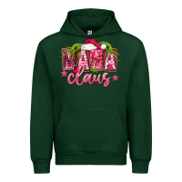 Forest Green Pink Christmas Mama Claus Urban Hoodie - FaDigitalArtStudio