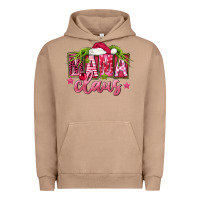 Pigment Burro Pink Christmas Mama Claus Urban Hoodie - FaDigitalArtStudio