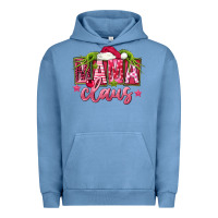 Pigment Pebble Blue Pink Christmas Mama Claus Urban Hoodie - FaDigitalArtStudio