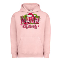 Pigment Salmon Pink Christmas Mama Claus Urban Hoodie - FaDigitalArtStudio