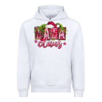 White Pink Christmas Mama Claus Urban Hoodie - FaDigitalArtStudio