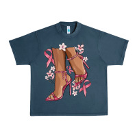 Midnight Navy cancer high heels Urban Heavy Tee - MaliasSmallBusiness