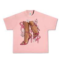 Salmon cancer high heels Urban Heavy Tee - MaliasSmallBusiness