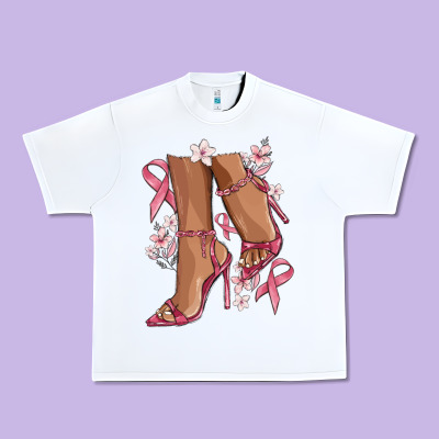 Cancer High Heels Urban Heavy Tee Designed By Maliassmallbusiness