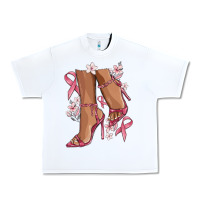 White cancer high heels Urban Heavy Tee - MaliasSmallBusiness