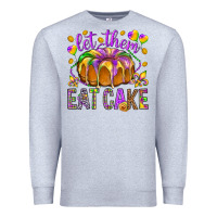 Heather Grey Let them eat cake Premium Sweatshirt - HowdyJamesFarm