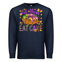 Navy Let them eat cake Premium Sweatshirt - HowdyJamesFarm