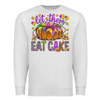 Oatmeal Heather Let them eat cake Premium Sweatshirt - HowdyJamesFarm