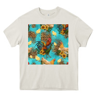 Cream poultry animals seamless pattern Heavy Core Tee - HRA Design Shop