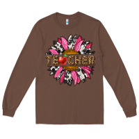 Chestnut western teacher sunflower Long Sleeve Tee - NancyCooperArtShop