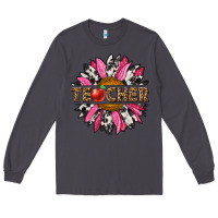 Smoke western teacher sunflower Long Sleeve Tee - NancyCooperArtShop