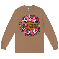 Toasted Coconut western teacher sunflower Long Sleeve Tee - NancyCooperArtShop