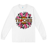 White western teacher sunflower Long Sleeve Tee - NancyCooperArtShop