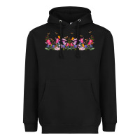 Black wild flowers Heavyweight Hoodie - TumblerDesignByShophia