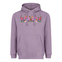 Lavender wild flowers Heavyweight Hoodie - TumblerDesignByShophia