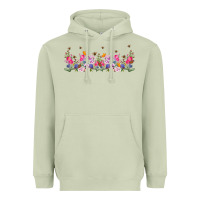 Matcha wild flowers Heavyweight Hoodie - TumblerDesignByShophia