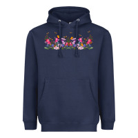 Navy wild flowers Heavyweight Hoodie - TumblerDesignByShophia