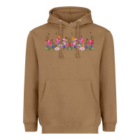 Toasted Coconut wild flowers Heavyweight Hoodie - TumblerDesignByShophia
