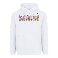 White wild flowers Heavyweight Hoodie - TumblerDesignByShophia
