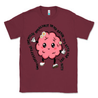 Burgundy brain Classic Tee - MaliasSmallBusiness