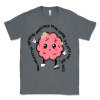 Charcoal Heather brain Classic Tee - MaliasSmallBusiness
