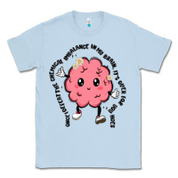 Dusty Blue brain Classic Tee - MaliasSmallBusiness