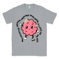 Heather Grey brain Classic Tee - MaliasSmallBusiness