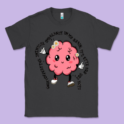 Brain Classic Tee Designed By Maliassmallbusiness
