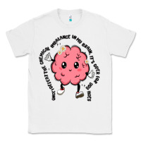White brain Classic Tee - MaliasSmallBusiness