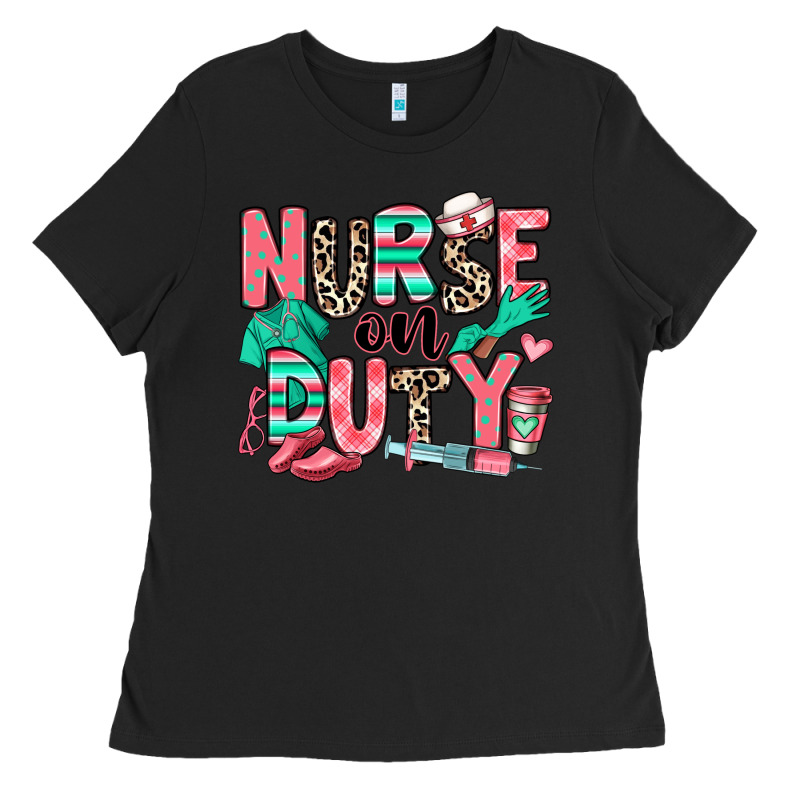 Nurse On Duty Ladies Tee by RanaPortraitStore | Teevron